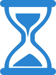 Hourglass cursor that displays for slow loading web pages.